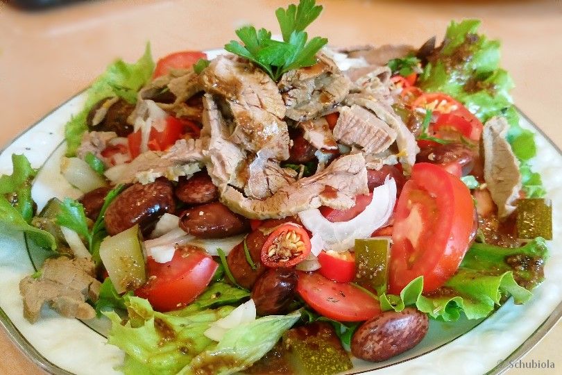 Sommerlicher Rindfleischsalat