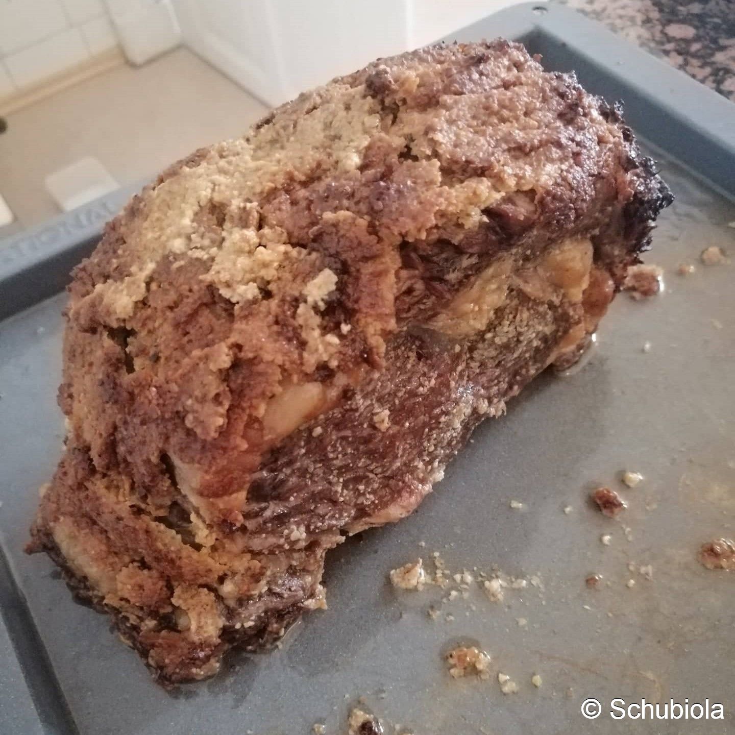 Rostbraten in der Senfkruste